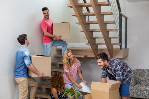Professional house removals team planning a move in Clapham