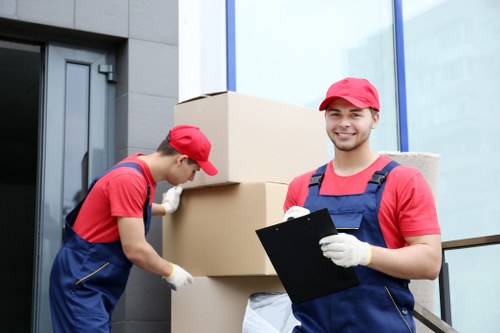 Professional movers handling a home relocation in Clapham