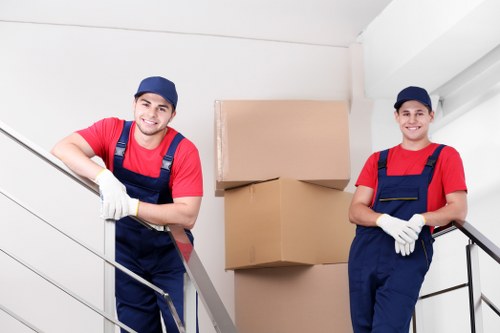 Careful dismantling and wrapping of furniture before a Clapham move