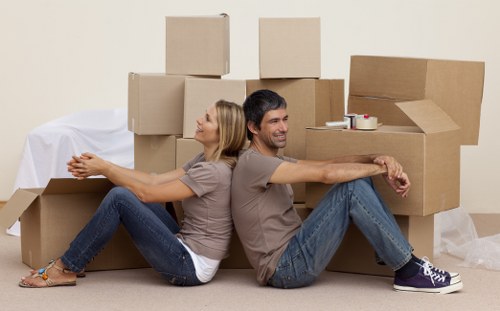 Specialist handling of IT equipment during an office relocation