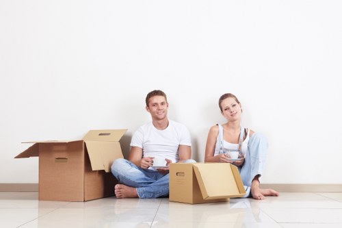 IT equipment and office assets prepared for office removals in Clapham