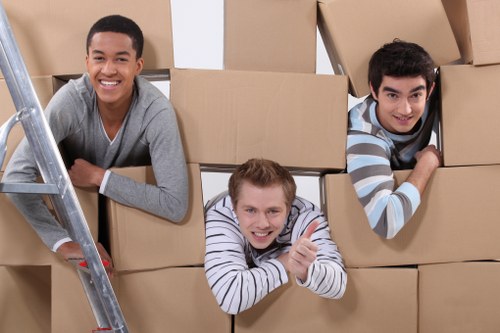 A mover reviewing service terms and responsibilities before collection