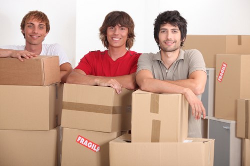 Office and home removal supplies arranged for a move in Clapham