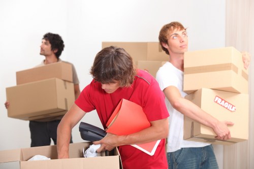 Careful handling of office furniture and equipment during a local move