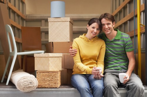 Local Clapham removal team packing fragile household items securely