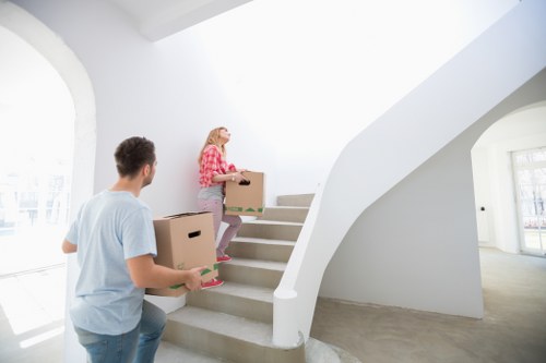 Low-carbon van used for sustainable removals in Clapham