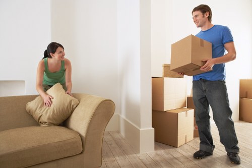 Movers Clapham completing a risk assessment before lifting items